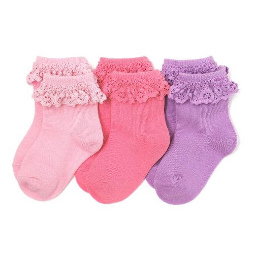 Rose Garden Lace Midi Socks 3-Pack